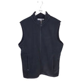 DANA STEIN QUILTED DOWN VEST BLACK SMALL