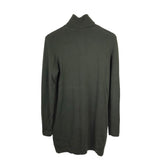 EQUIPMENT FEMME COWL CASHMERE LONG SLEEVE DESIGNER DRESS OLIVE MEDIUM