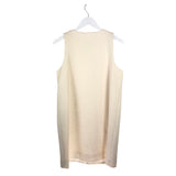 BA&SH NWT$355 TWEED-STYLE SLEEVELESS DRESS IVORY LARGE