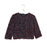 ST JOHN 3/4 SLEEVE DESIGNER BLAZER BLACK RED 4