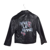JOIE LEATHER MOTO DESIGNER JACKET BLACK XXS