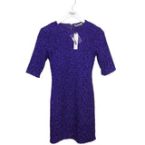 ALICE + OLIVIA NWT SEQUIN SHORT SLEEVE DESIGNER DRESS PURPLE 4