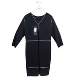 ESCADA NWT$995 KNIT LONG SLEEVE DESIGNER DRESS BLACK 46