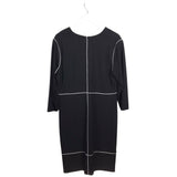 ESCADA NWT$995 KNIT LONG SLEEVE DESIGNER DRESS BLACK 46