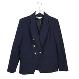 VERONICA BEARD DOUBLE BREASTED DESIGNER BLAZER NAVY 12