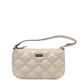 KATE SPADE SMALL SHOULDER QUILTED HANDBAG CREAM 8”x4.5”x1”