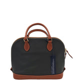 DOONEY & BOURKE LEATHER SATCHEL HANDBAG DARK GRAY BROWN 13”x9.5”x5”