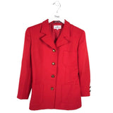 VALENTINO MISS V VINTAGE WOOL BLAZER LUXE BLAZER RED 4
