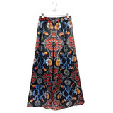 ALICE + OLIVIA PRINT WIDE LEG DESIGNER PANT BLACK MULTI 6