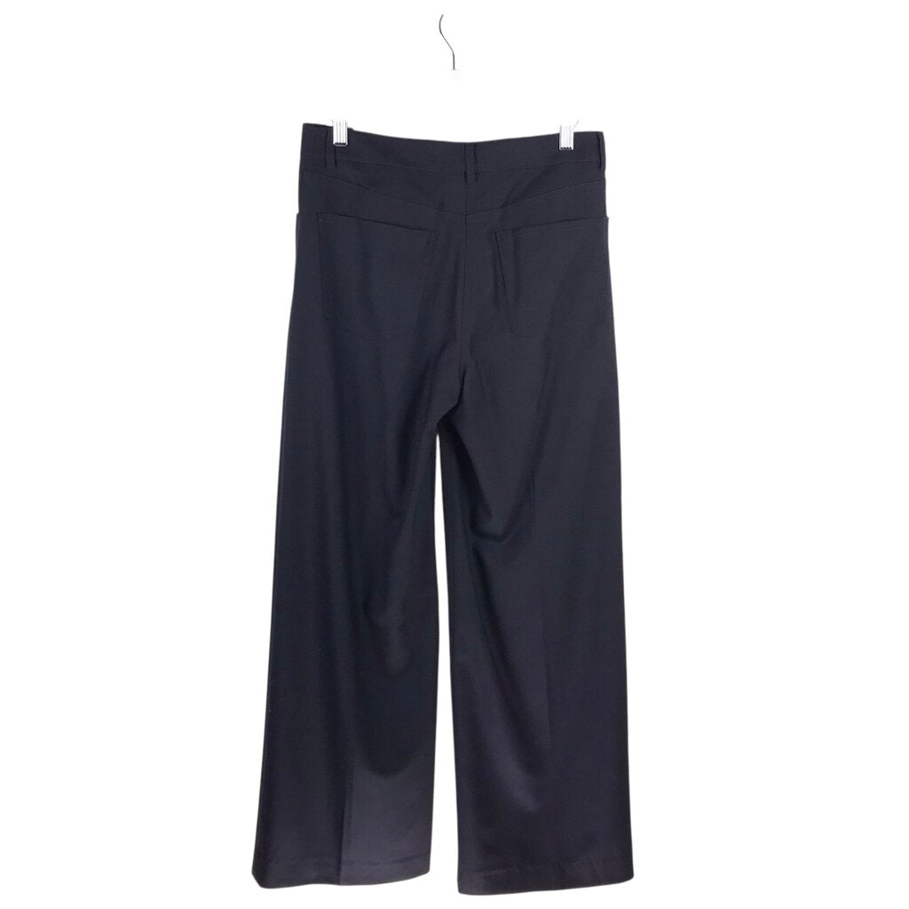 THEORY WIDE LEG DESIGNER PANT NAVY 4