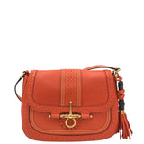 GUCCI CALFSKIN BIT MED SHOULDER LUXE HANDBAG ORANGE 12”x9”x3.5”