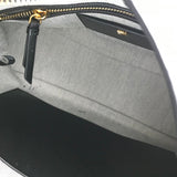 DONNA KARAN GOAT LEATHER SHOULDER HANDBAG BLACK 14”x13”x4”