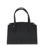 COACH SATCHEL LOGO HANDBAG BLACK 10.5”x7”x5”