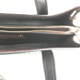 COACH SATCHEL LOGO HANDBAG BLACK 10.5”x7”x5”