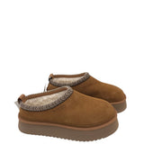 KOOLABURRA by UGG SUEDE PLATFORM SLIPPER SHOES BROWN 9