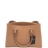 KATE SPADE NWT$429 LEATHER SATCHEL HANDBAG TAN GOLD 12.5”x8”x5.5”