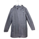 THE NORTH FACE QUITLED PUFFER HOOD COAT GREY XLARGE