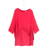 EMMELLE NWT$1398 CAPE DRESS DESIGNER DRESS RED XLARGE