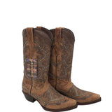 WILDFLOWER WESTERN STUDS BOOTS TAN BROWN 9