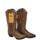 CORRAL WESTERN STUDS BOOTS BROWN 5M