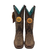 CORRAL WESTERN EMBROIDERED BOOTS BROWN TAN 6