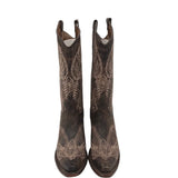 CIRCLE G WESTERN EMBROIDERED BOOTS BROWN BEIGE 9.5