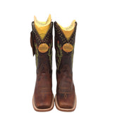 CORRAL CACTUS EMBROIDERED BOOTS BROWN GREEN 6.5M