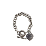 TIFFANY & CO 925 HEART TAG TOGGLE BRACELET LUXE JEWELRY