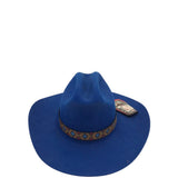 INNOVATION NWT$90 WESTERN HAT BLUE BROWN 6 5/8