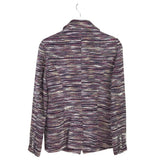 ELIE TAHARI NWT$425 BOUCLE TWEED DESIGNER BLAZER MAROON CREAM 8