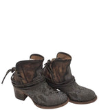 FREEBIRD ANKLE DISTRESSED BOOTIES BOOTS BROWN GRAY 5