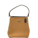 COACH SMALL BUCKET CROSSBODY HANDBAG MUSTARD 10”x8”x4”