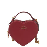 COACH HEART CROSSBODY HANDBAG RED