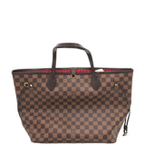 LOUIS VUITTON 2016 NEVERFULL MM DAMIER EBENE LUXE HANDBAG BROWN 17”x12”x6”