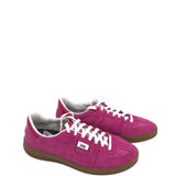 P448 SUEDE LACE UP SNEAKERS SHOES PINK 9