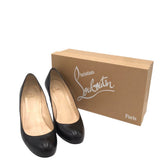 CHRISTIAN LOUBOUTIN SIMPLE PUMPS 70MM LUXE SHOES BLACK 36.5
