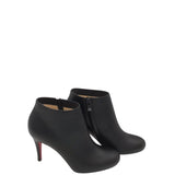 CHRISTIAN LOUBOUTIN ANKLE BOOTS "BELLE" 85 LUXE BOOTS BLACK 36