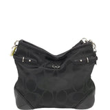 COACH LOGO SHOULDER HANDBAG BLACK