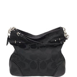 COACH LOGO SHOULDER HANDBAG BLACK