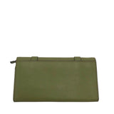 TUMI LEATHER WALLET GREEN 7.5”x4”x0”