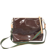 CONSUELA CROSSBODY TOTE HANDBAG BROWN BLUE 12”x10”x3”