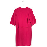 AKRIS PUNTO 2PC WOOL JACKET/DRESS DESIGNER OUTFIT PINK 12