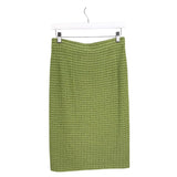ST JOHN COLLECTION KNIT PENCIL MIDI DESIGNER SKIRT GREEN 8