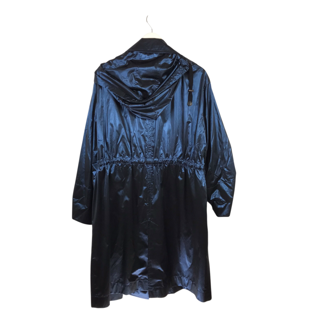 AKRIS PUNTO ANORAK HOOD DESIGNER JACKET NAVY 14