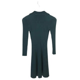 SHOSHANNA KNIT 3/4 SLEEVE DESIGNER DRESS GREEN SMALL