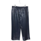 CINQ A SEPT RET$325 FAUX LEATHER DESIGNER PANT NAVY 14