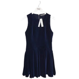 ALICE + OLIVIA NWT$550 SLEEVELESS DESIGNER DRESS NAVY 2