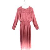ELIE TAHARI NWT$495 MAXI LONG SLEEVE DESIGNER DRESS MAUVE MEDIUM