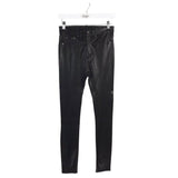 RAG & BONE LAMB LEATHER SKINNY DESIGNER JEANS BLACK 25