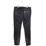 COACH RET. $1,295 LEATHER ZIPS DESIGNER PANT BLACK 4